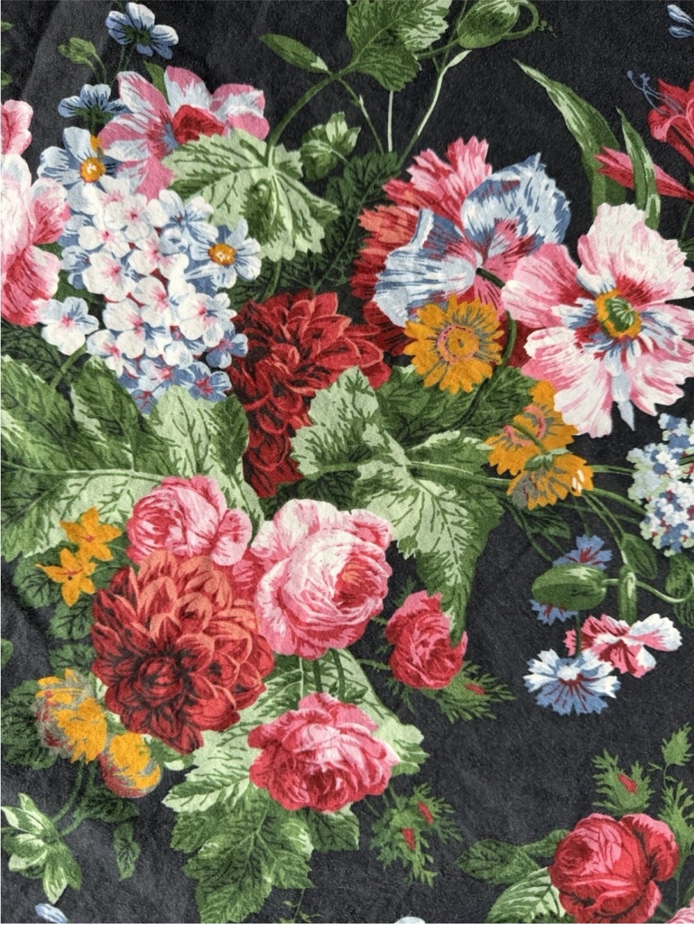 Ralph Lauren Queen Fitted Sheet Cossette Isadora 100% Cotton Floral Vintage